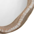 thumbnail image 4 of Benzara BM241183 Accent Mirror with Abstract Rattan Encasing, Beige & Cream, 4 of 5