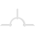thumbnail image 4 of 96"W x 48"H x 4"D x 4"F, 12/12 Pitch, Ericson Architectural Grade PVC Gable Bracket, 4 of 8