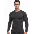 thumbnail image 4 of 3 Pack Men Long Sleeve Compression Workout Shirts Dry Fit Cooling Lightweight Moisture Wicking Athletic Running Tops, 4 of 7