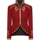 thumbnail image 4 of Chaqueta de traje medieval con bordado dorado, para Halloween, de rey y príncipe, para exteriores, color rojo, negro, azul y blanco, 4 of 5