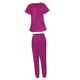 thumbnail image 2 of Uniforme de trabajo de enfermera, conjunto de médica para mujer, cómodo, transpirable, elegante para trabajadores de mascotas, blusa y pantalones , , xs Fernando pantalones médicos, 2 of 8