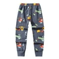 thumbnail image 2 of Cowsor Boys Plaid Sweatpants Fleece Lined Bottom Pants Girls Warm Winter Athletic Jogger Pants Elastic Waisted Kids Clothes, 2 of 3