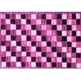 thumbnail image 1 of Ahgly Company Indoor Rectangle Checkered Purple Modern Area Rugs, 5' x 7', 1 of 4