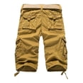 thumbnail image 3 of Bermuda Short Hombre Casual Playa Suelto Cargo Bolsas 2024, 3 of 4
