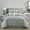 Gray3, variant on Lanco Selene Solid Print 7 Piece Queen Comforter Set , White, Fill Polyester, Patchwork, Premium Lightweight Microfiber