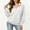 White, variant on NominalSnug 1/4 Zip up Sweatshirts for Women Fall Winter Lightfleece Lined Long Sleeve Shirts Stand Collar Pullover Tops