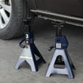 thumbnail image 3 of TCE Steel Jack Stands 3 Ton (6,000 lb) Capacity Car Jack Stand for Auto, Blue, 1 Pair, W4322-U, 3 of 5