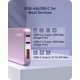 thumbnail image 4 of Adaptador de carga KWRNVO GaN 65W, 3 puertos USB-C USB-A, morado, 4 of 7