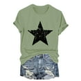 thumbnail image 4 of yunLCZ Women Shirts 4th Of July Oversized Shirt Women Casual Printing Short Sleeves ROUND Neck Loose T Shirt Blouse Tops, 4 of 6