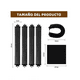thumbnail image 2 of 6 En 1 Rulos, Rizador De Pelo Con Bufanda Y Gorro De Dormir Belug Negro, 2 of 5