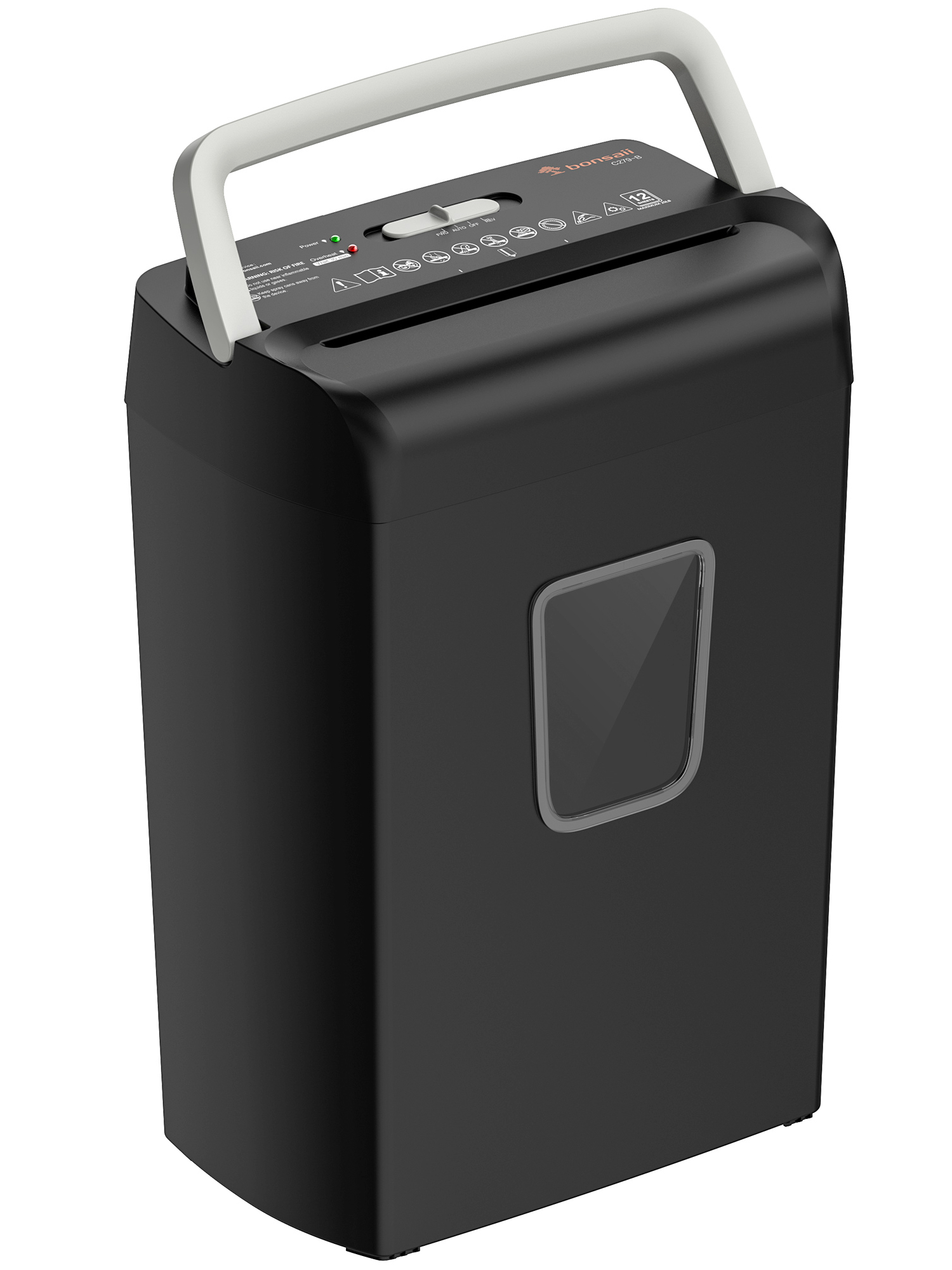 Bonsaii 12-Sheet Cross-Cut Paper Shredder with 5.4 Gallon Bin photo 7