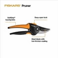 thumbnail image 4 of Fiskars Bypass Pruning Shears, Branch Cutter with 5/8" Cut Capacity, Garden Shears with Sharp Steel Blade, Rust Resistant, Ergonomic Pruners with Comfort Handle and Safety Lock, Gardening Hand Tools, 4 of 5