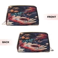 thumbnail image 3 of Picia Colorful Flower Peacock Print Leather Makeup Bag Make Up Bag Travel Toiletry Bag for Her Girlfriend Teacher Teen Girl Gifts, 3 of 8