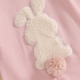 thumbnail image 6 of YABCSAZ Toddler Baby Easter Romper Long Sleeve Bunny Graphic Kids Jumpsuits Casual Loose Pllover Button Open Pants Boys Girls Unisex Pajama Infant Newborn Baby outfits Size 6 Month, 6 of 9