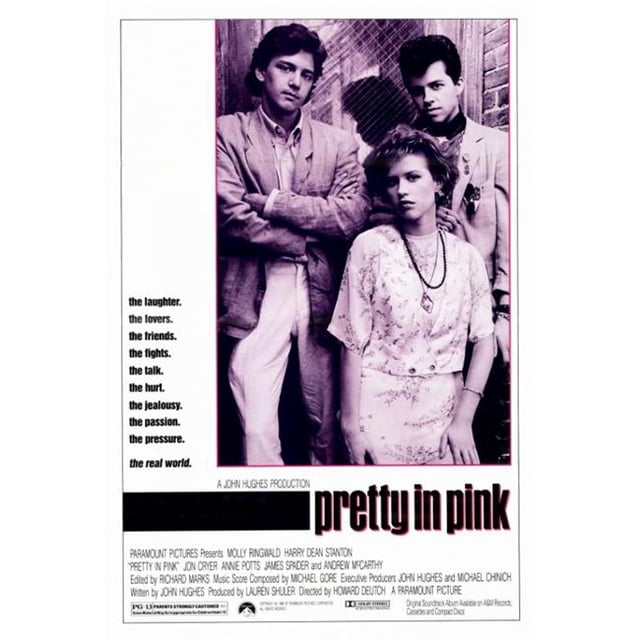 Pop Culture Graphics MOVCF1375 Pretty in Pink Movie Poster Print, 27 x 40