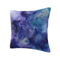 thumbnail image 2 of YFYANG Square Decorative Throw Pillow Case (Without Pillow Insert), Purple Abstract Watercolor Texture Bedroom Sofa Car Cushion Cover, 12"x12", 2 of 9