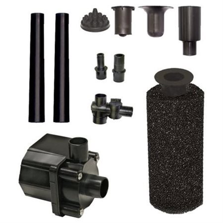 Beckett Corporation Pond Pump Kit with Prefilter and Nozzles, 400 GPH