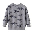 thumbnail image 6 of JUMESG Boys Long Sleeve Shirts Graphic Boys Long Sleeve Crewneck Tee T-Shirt (Grey,12-18 Months), 6 of 6