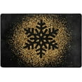 thumbnail image 4 of Dreamtimes Huge Golden Snowflake Non-Slip Area Rug 36"x24", Merry Christmas Floor Carpet Comfort Floor Mats Decor for Indoor Front Porch,Living Room, Bedroom,Kitchen, 4 of 7