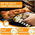 thumbnail image 4 of Sunflower Highland Cow Oven Mitts and Pot Holders Sets 4Pcs,Extra Long Oven Gloves Potholder for Kitchen Cooking Baking BBQ 100% Cotton Heat Resistant, 4 of 6