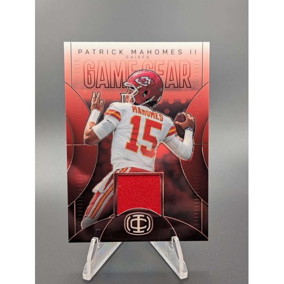 2025 Panini Icon Collection Game Gear Patch Memorabilia GG-1 Patrick Mahomes II Kansas City Chiefs Kansas City Chiefs NFL Football Trading Card