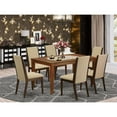 thumbnail image 4 of East West Furniture Dining Room Set Mahogany, CALA7-MAH-04, 4 of 4