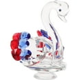 thumbnail image 6 of SEWCHICS Crystal Swan Ornament Crystal Swan Statue Sky-Blue 1Pack For Living Room Decor, 6 of 8