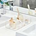 thumbnail image 5 of Clarity Cosmetic Organizer for Vanity, Dresser or Bathroom Cabinet to Hold Makeup, Beauty Products, Hair Accessories, 6 Compartments - Clear, 5 of 5