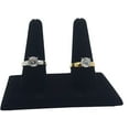 thumbnail image 3 of N'ice Packaging 3-Pack Black Velvet, Double Finger (4"x2"x2.25"H) Showcase Finger Ring Display Finger Multi-Ring Jewelry Stand, 3 of 6
