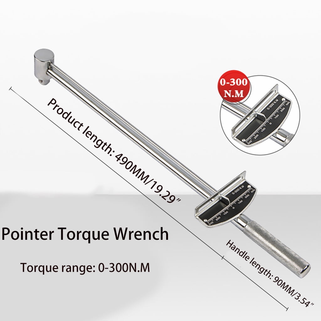 Pointer Socket Torque Wrench Non-slip 300N.for M Dial Torque Spanner Auto Repair Tension Wrenches Spanner Torque Spanner