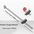 thumbnail image 5 of MOMOJIA Torque Wrench with Clear Scale Metric Spanner 1/2 inches Drive Torque Spanner, 5 of 11