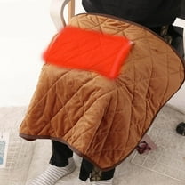 AuroraX Throw Heated Blanket USB Brown Electric Blanket,32"x24" Overheat Protection Velvet Sherpa Electric Throw for Office/Car,Gifts for Women Mom