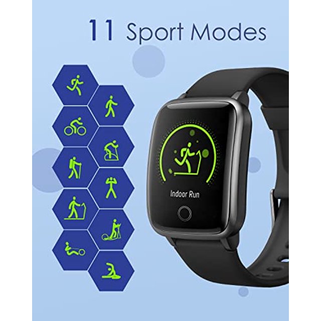 GRV Reloj Inteligente para Hombre Mujer IP68 Impermeable, Fitness Trac