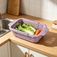 thumbnail image 2 of LEHOZIHEQ Collapsible Colander for Kitchen, Over the Sink Strainer Basket for Kitchen, Fruit Pasta Food Strainer Expandable Plastic Colander BPA Free, 2 of 6