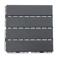 thumbnail image 5 of Square Plastic Interlocking Deck Tiles 30-Pack Patio Tiles 12"x 12" Dark Gray, 5 of 9