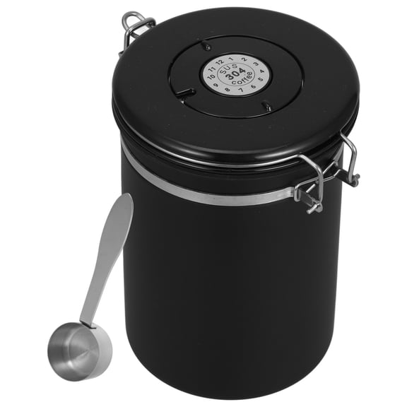 CHICHUMID Multi-Function Canister Stainless Steel Black Home Use 1Pcs