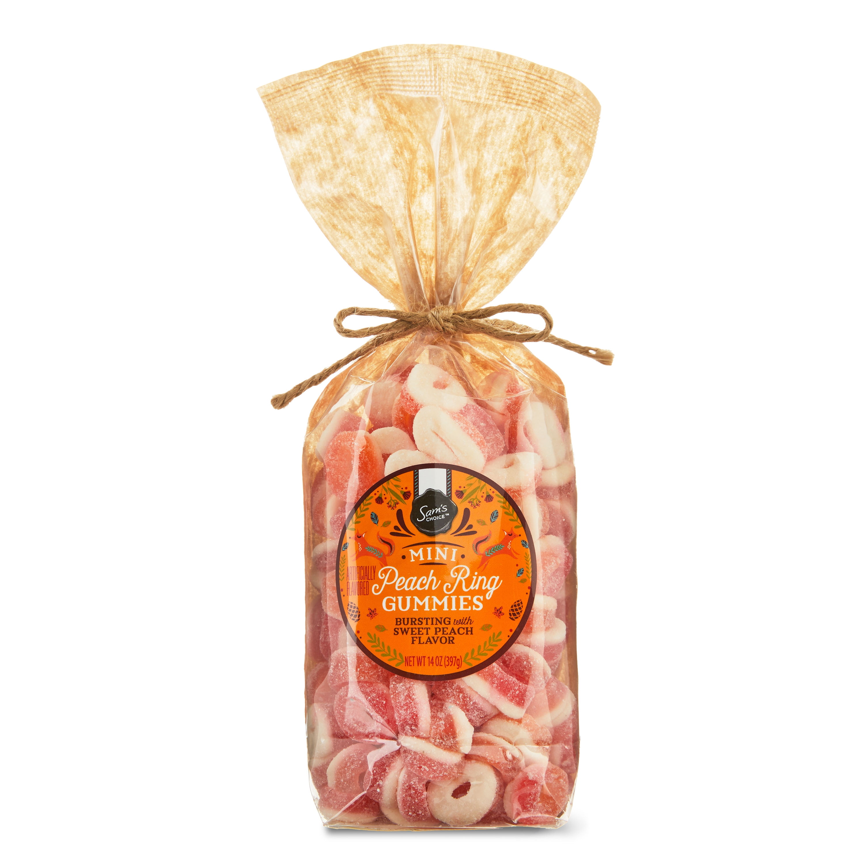 Sam's Choice Mini Peach Ring Gummies, 14 oz