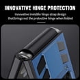 thumbnail image 3 of Dteck for Samsung Galaxy Z Flip 4 Case with Kickstand, Hinge Protection Hybrid Shockproof Rugged Case for Samsung Galaxy Z Flip 4,Blue, 3 of 6