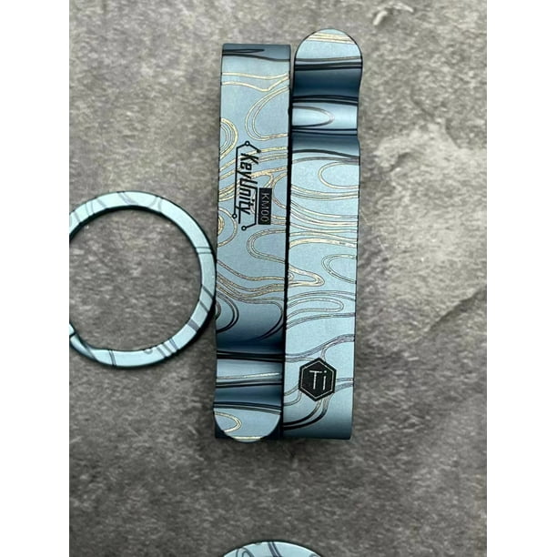 KeyUnity KM00SP Titanium Belt Loop Keychain Clip Double Side Quick