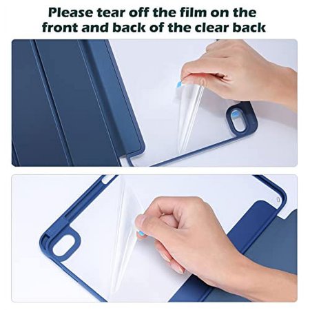 ProCase iPad 11世代/10世代 ケース iPad（A16）11インチ 2025/10.9インチ 2022通用 A2696 A2757 A2777 ペン収納 耐衝撃 三つ折り スタンド スマート