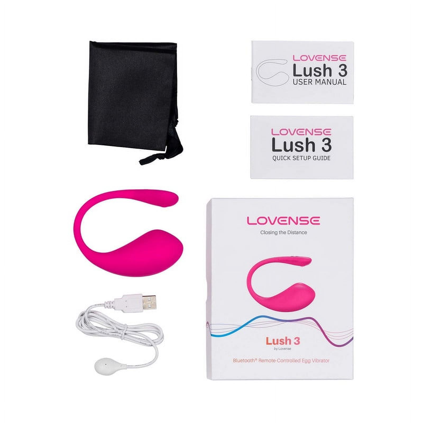 Lovense Lush 3 Camming Vibrator, Mini Wearable Bullet Vibrator for Women - Pink - image 3 of 6