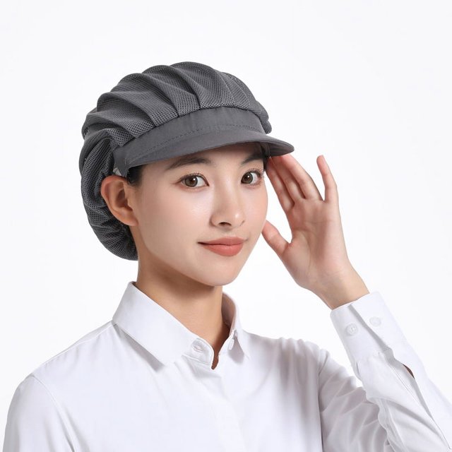 Gorro de trabajo transpirable para taller, gorro de chef para cocina, gorro higiénico para camareros, gorro antipolvo para repostería para hombres y mujeres