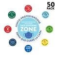 thumbnail image 2 of Koyal Wholesale Spanish Social Distancing Bilingual Face Covering Zone Business Signs, 50 Labels, 2 of 5