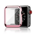thumbnail image 5 of Sleektime Case for Apple Watch Series 3/2/1 38mm, Tempered Glass Screen Protector, High Definition Scratch Resistant Soft Cover for Apple Watch Accessories, Pink, 5 of 7