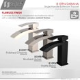 thumbnail image 3 of Stylish Sabana Ht 7" Single Handle Matte Black Bathroom Faucet B-109N, 3 of 11