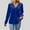 *Blue, variant on Women's Velvet V Neck Top ,Long Sleeves Button Up Loose Casual Trendy Blouse Red,Womens Plus S