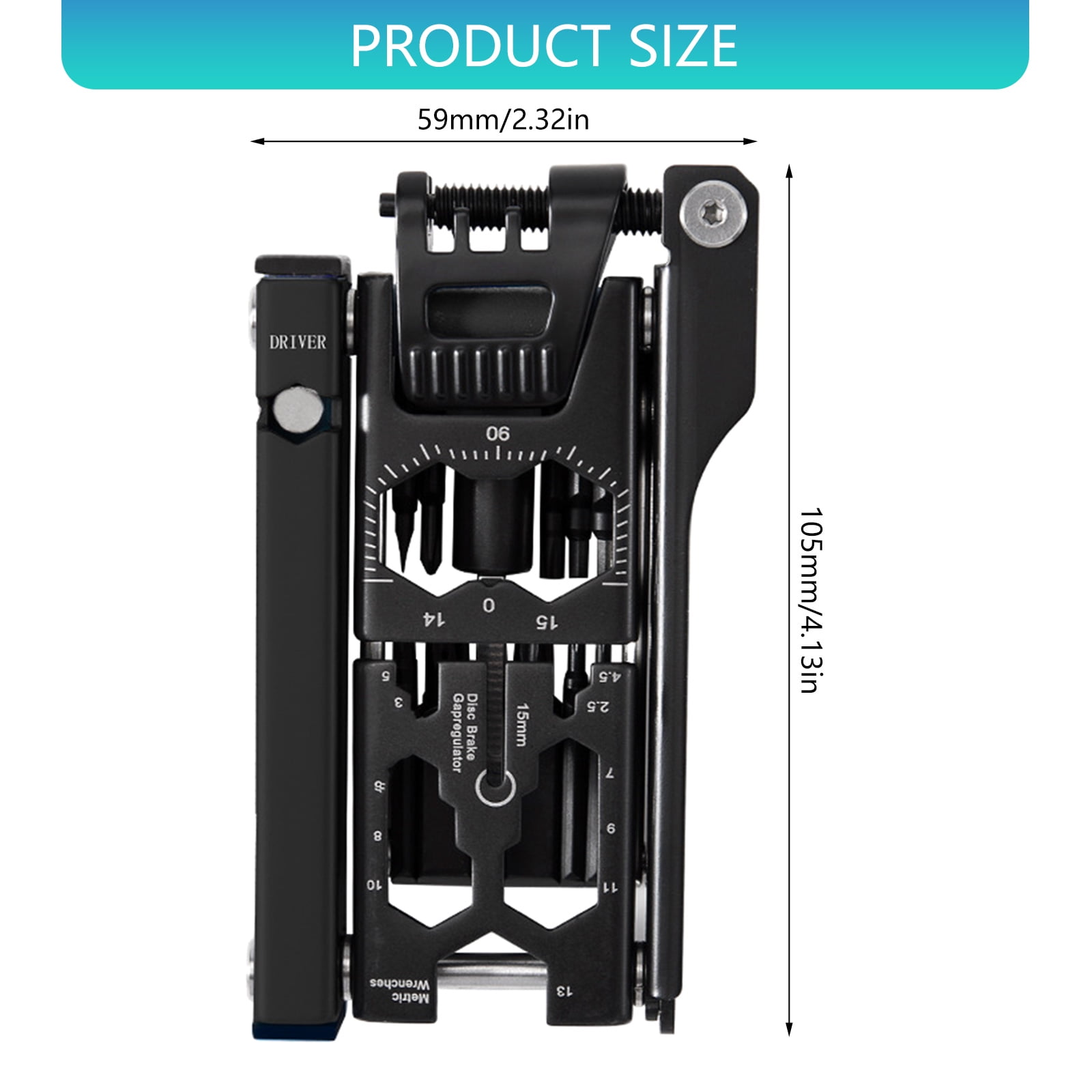 Bicycles Maintenance Multitool 38 in 1 Bikes Repair Wrench Pocket Multifunctional Steel Bicycles Toolset Folding Wrench