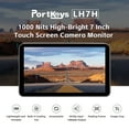 thumbnail image 2 of Portkeys LH7H Camera Field Monitor 7" 1000nit Touch Screen Freeze Frame FHD 1080P60 3D LUT ARRI False Color for DSLR (White), 2 of 9
