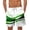 Green-1, variant on Men's Fashion Print Swim Trunks Shorts Hawaiian Board Shorts with Elastic Waist Drawstring Quick Dry Summer Shorts for Resort Lounging Blue-1 L