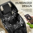 thumbnail image 5 of Sesslife Full Body Massage Chair, Zero Gravity Shiatsu Massage Recliner with Heat, Bluetooth, Retractable Footstool, Foot Roller, Portable Stand and Atmosphere Lights for Living Room Office, Black, 5 of 9